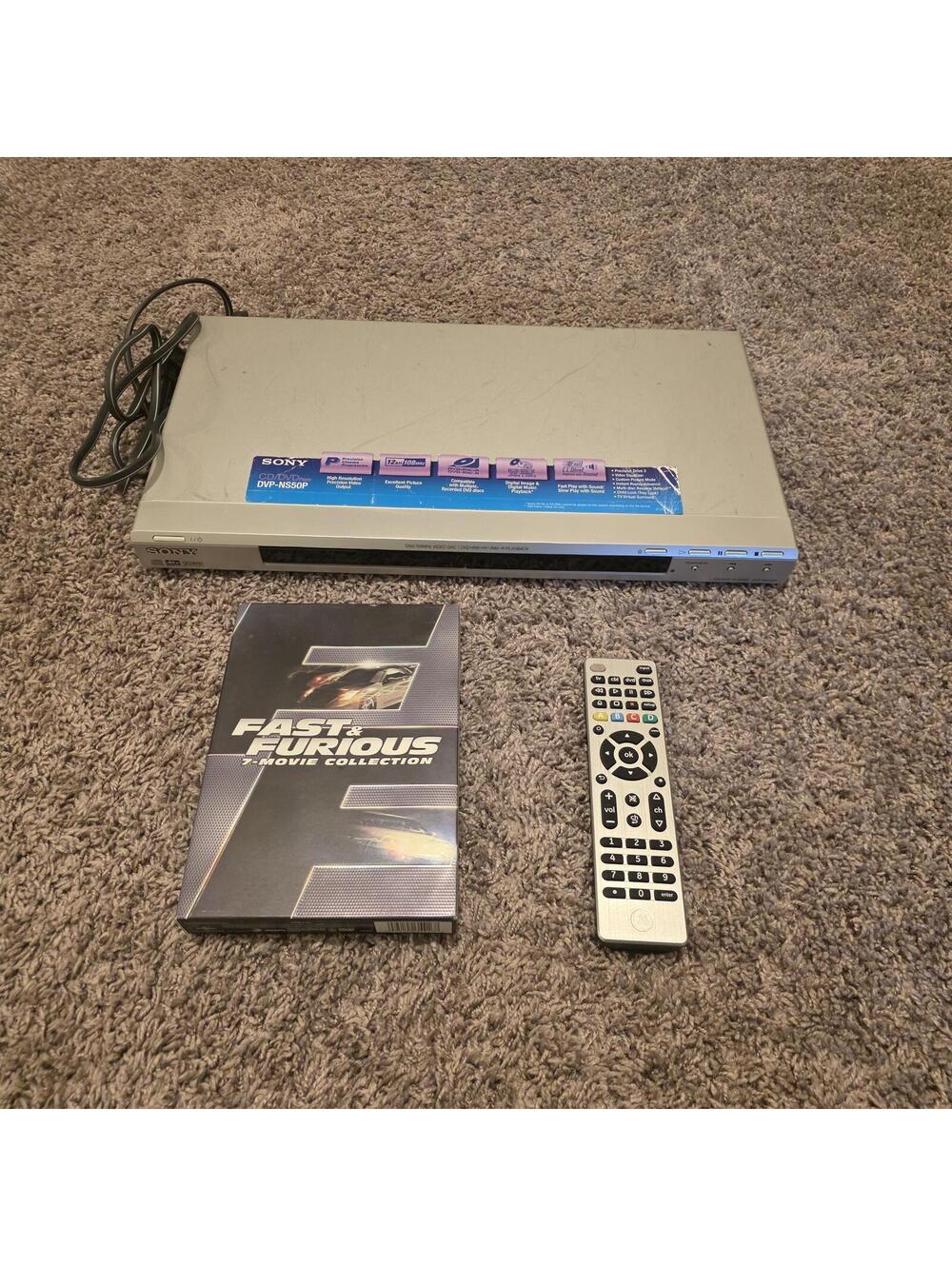 Sony DVD/CD Player DVP-NS50P + Fast and Furious DVD set